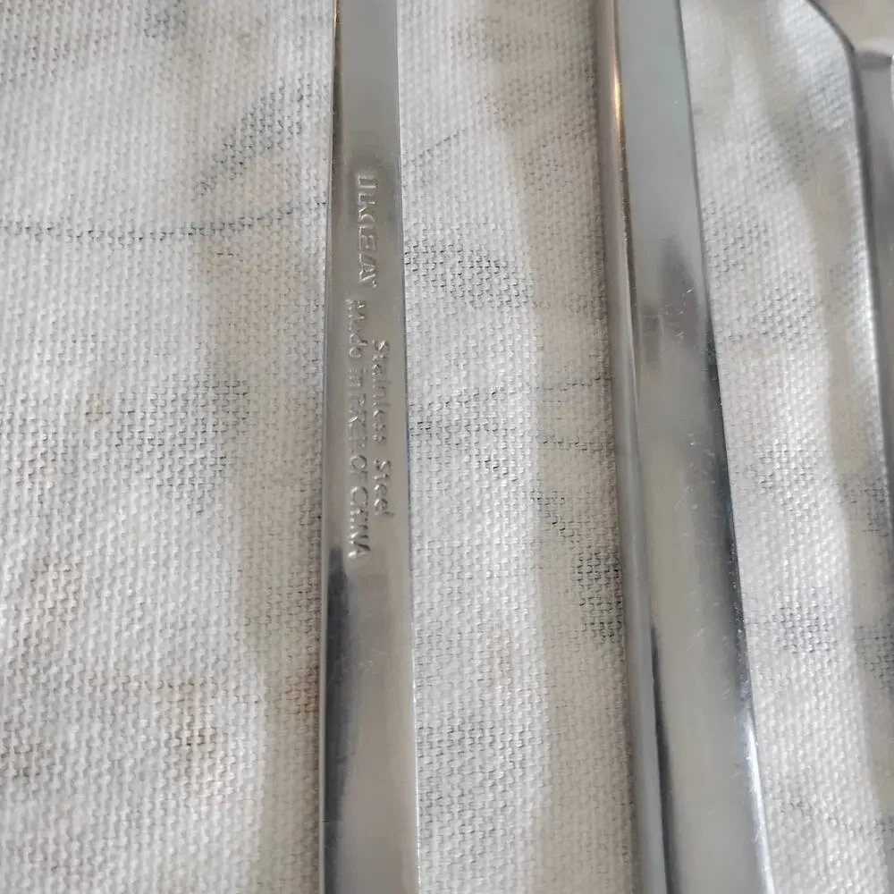 3 Pieces Ikea Data Stainless Flatware Salad Fork Dinner Knife Teaspoon